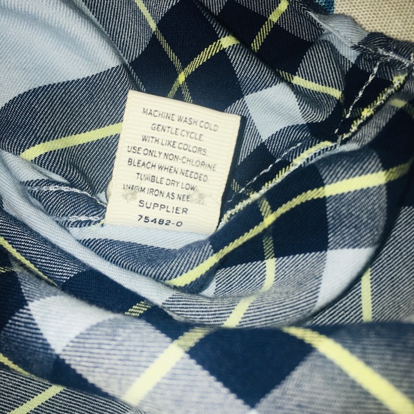 Stylus Blue Plaid Button Down Shirt Size L - Picture 5 of 5